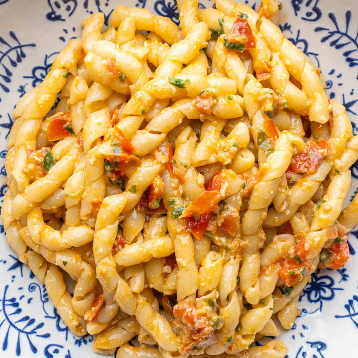 Pasta with Pesto Alla Trapanese