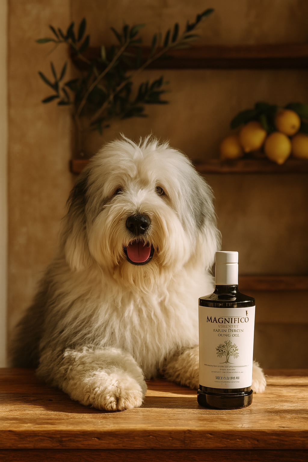 old english sheepdog olive oil